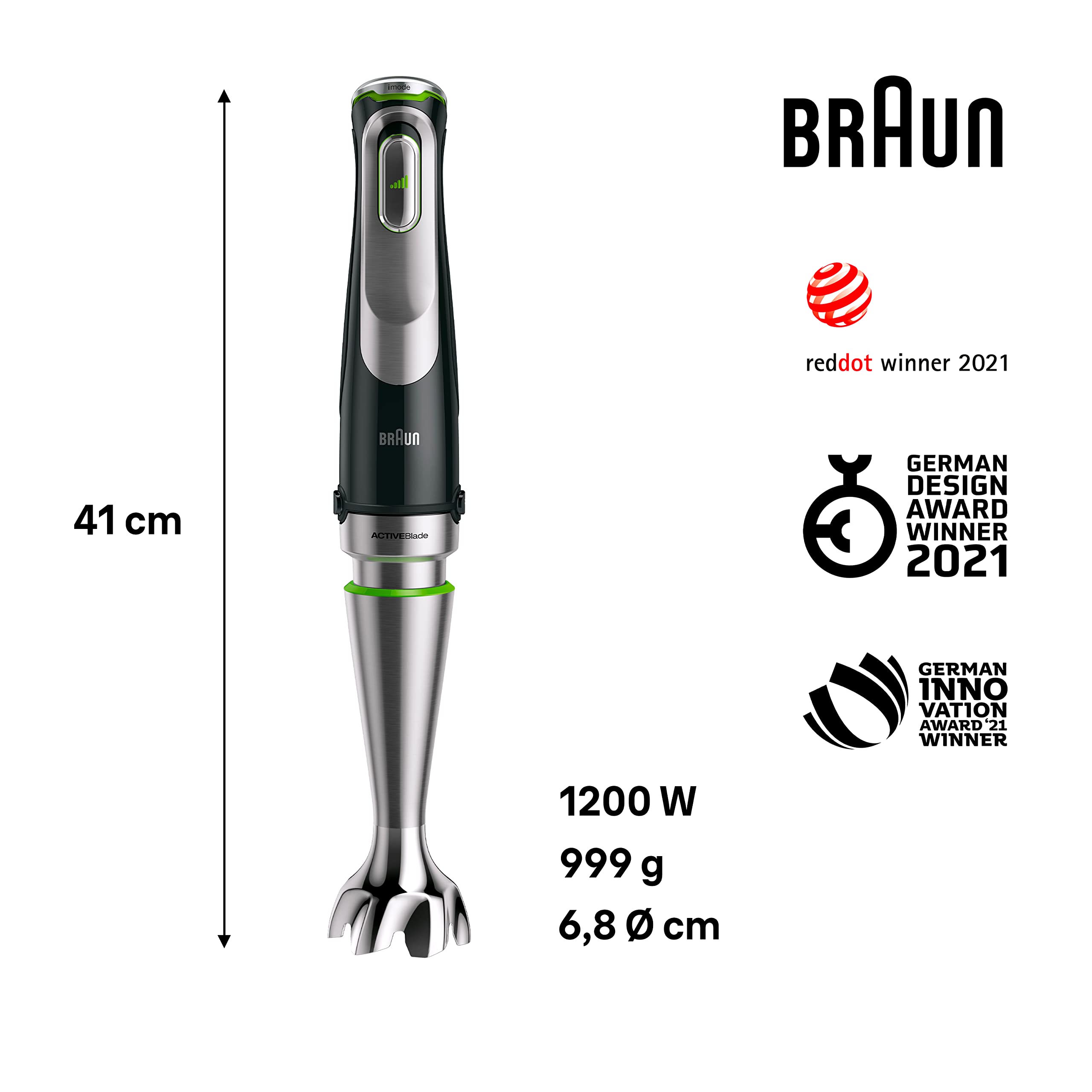 Braun MultiQuick 9 MQ Hand Blender - with Active PowerDrive and